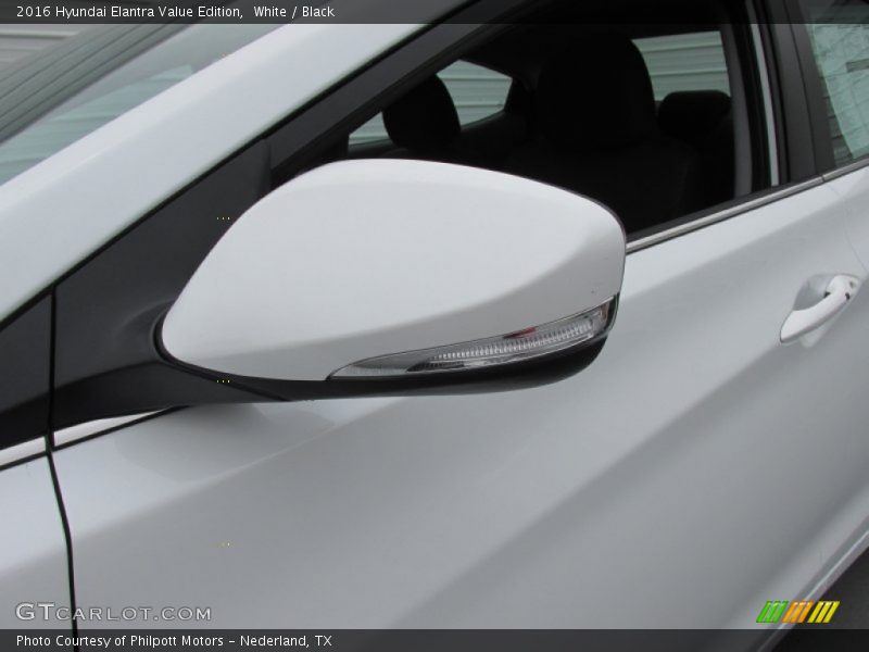 White / Black 2016 Hyundai Elantra Value Edition