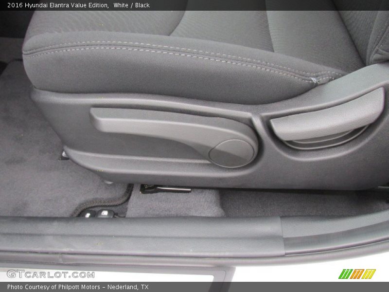 White / Black 2016 Hyundai Elantra Value Edition