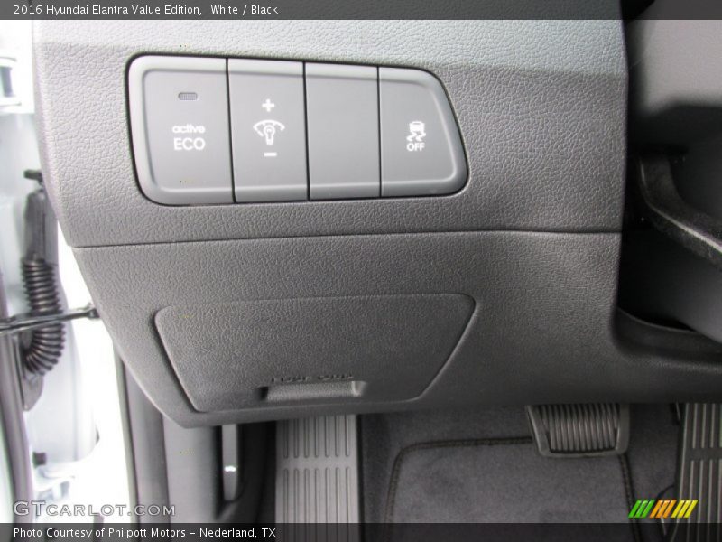 White / Black 2016 Hyundai Elantra Value Edition
