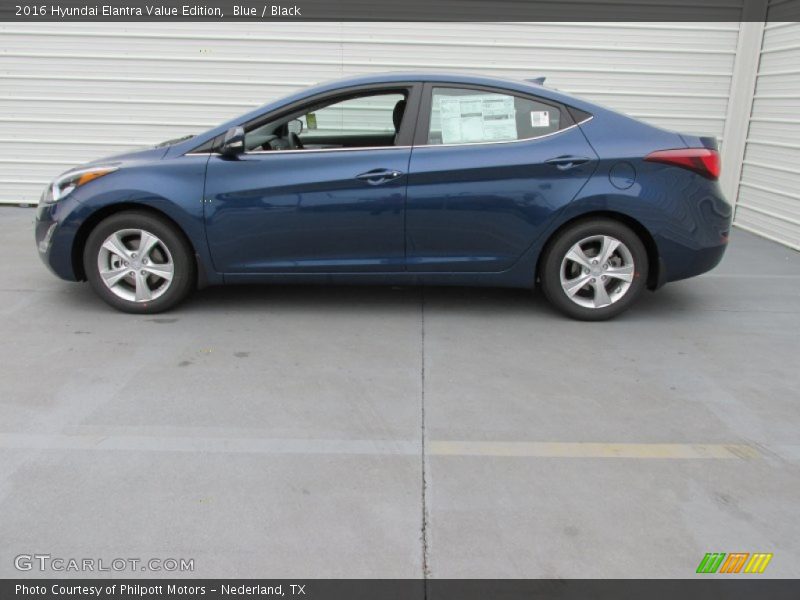 Blue / Black 2016 Hyundai Elantra Value Edition