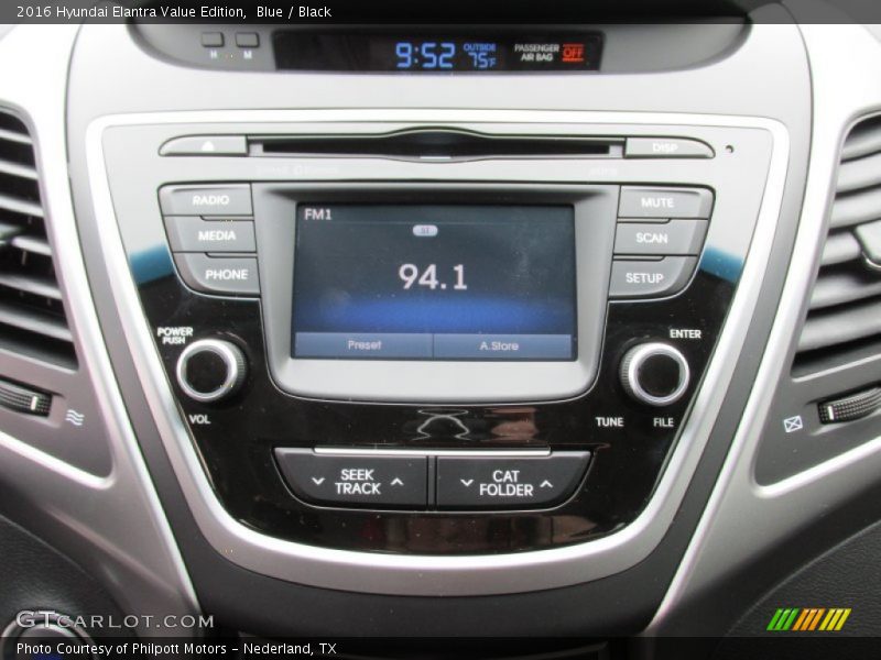 Blue / Black 2016 Hyundai Elantra Value Edition