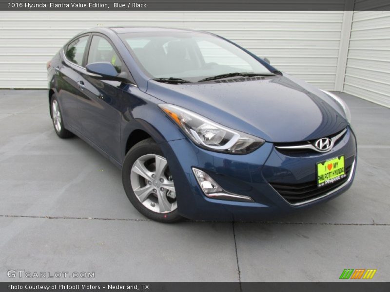 Blue / Black 2016 Hyundai Elantra Value Edition