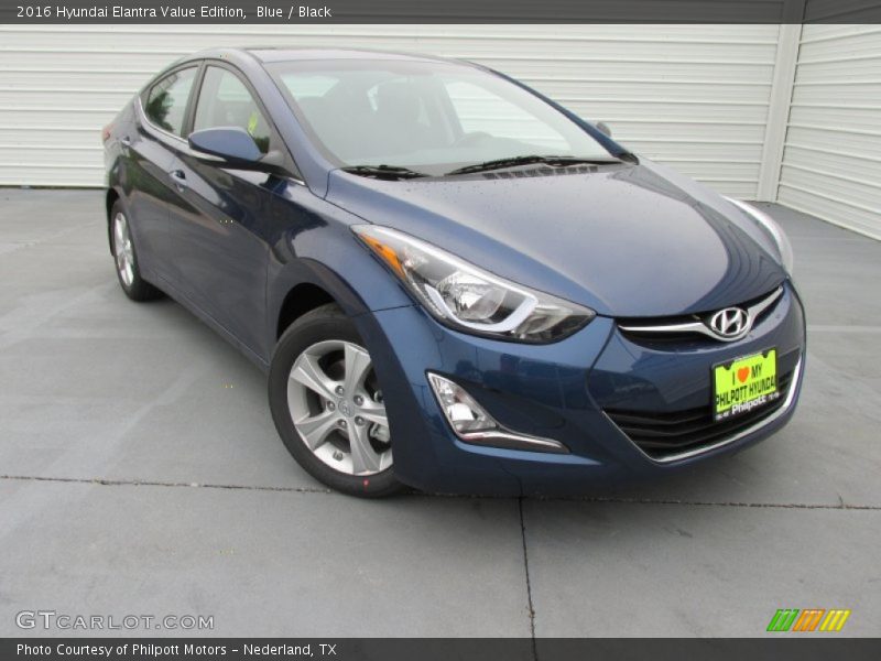 Blue / Black 2016 Hyundai Elantra Value Edition
