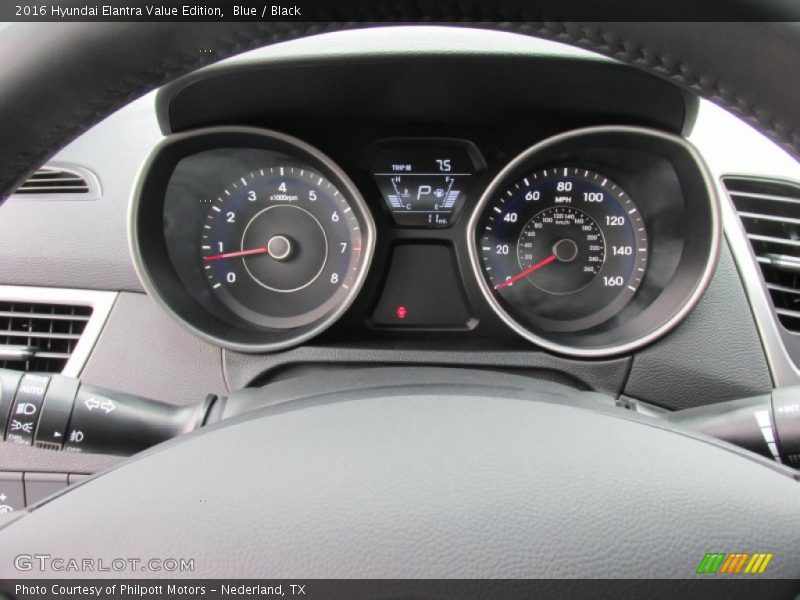 Blue / Black 2016 Hyundai Elantra Value Edition