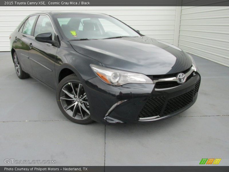 Cosmic Gray Mica / Black 2015 Toyota Camry XSE