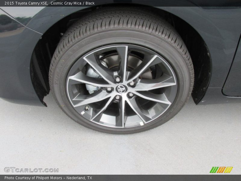 Cosmic Gray Mica / Black 2015 Toyota Camry XSE