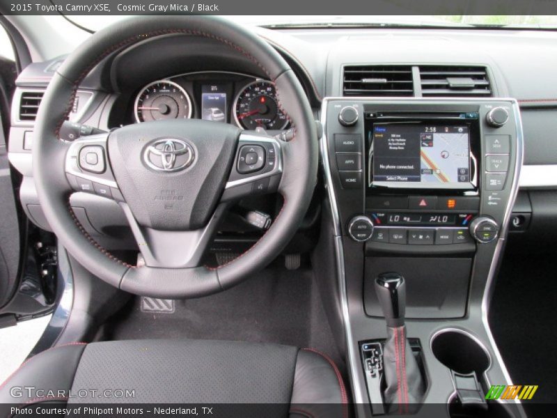 Cosmic Gray Mica / Black 2015 Toyota Camry XSE