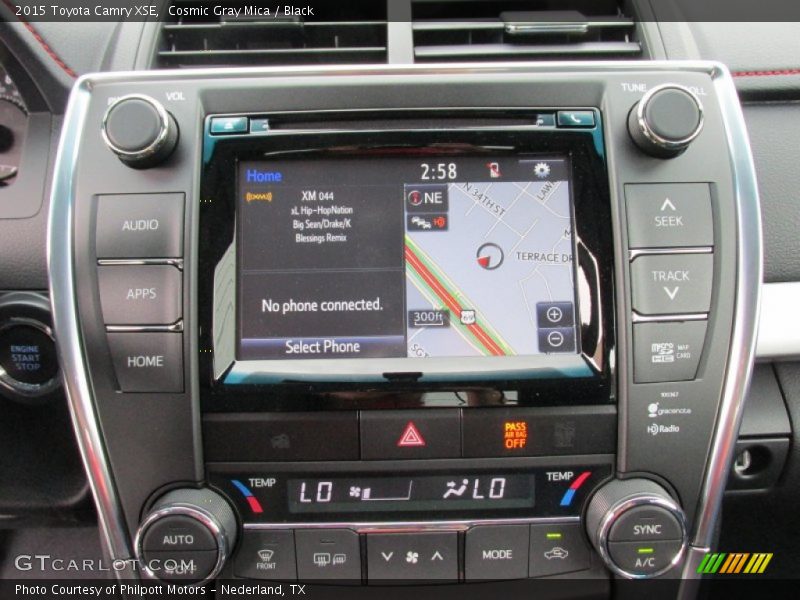 Cosmic Gray Mica / Black 2015 Toyota Camry XSE