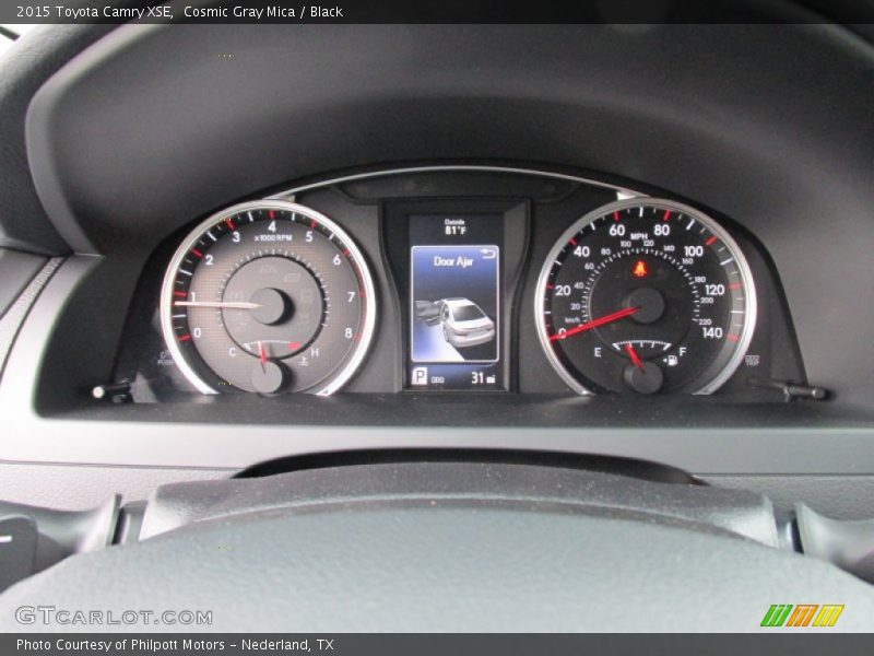Cosmic Gray Mica / Black 2015 Toyota Camry XSE