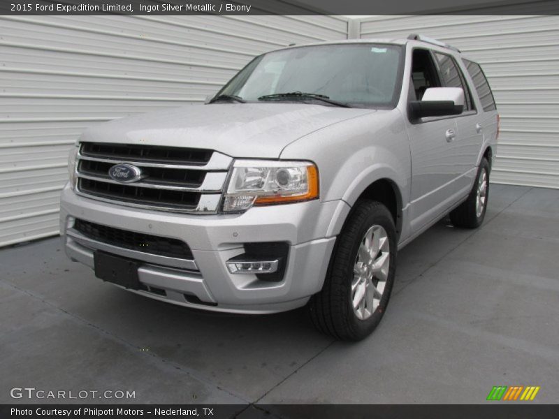 Ingot Silver Metallic / Ebony 2015 Ford Expedition Limited