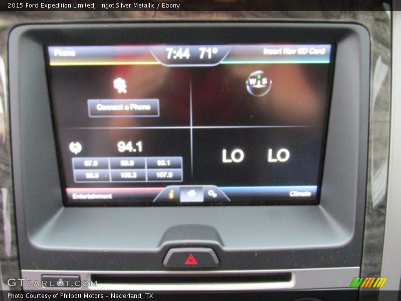 Ingot Silver Metallic / Ebony 2015 Ford Expedition Limited