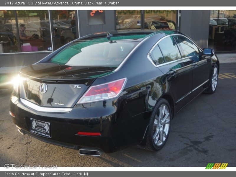 Crystal Black Pearl / Umber 2012 Acura TL 3.7 SH-AWD Advance