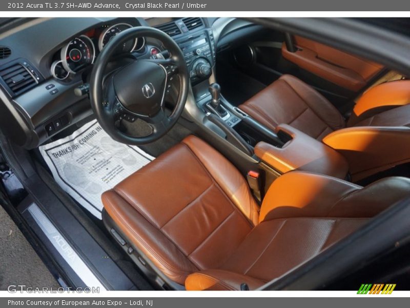Crystal Black Pearl / Umber 2012 Acura TL 3.7 SH-AWD Advance