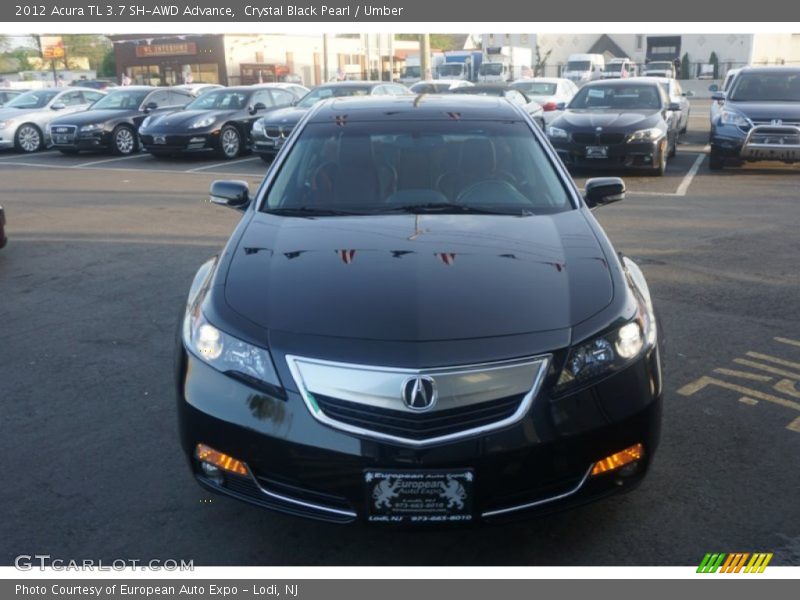 Crystal Black Pearl / Umber 2012 Acura TL 3.7 SH-AWD Advance