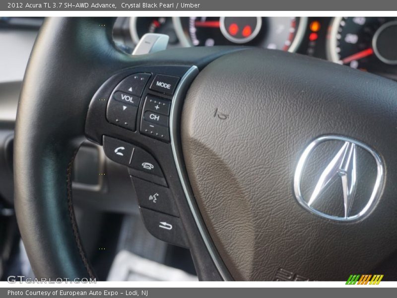 Crystal Black Pearl / Umber 2012 Acura TL 3.7 SH-AWD Advance
