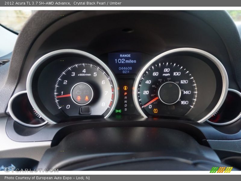 Crystal Black Pearl / Umber 2012 Acura TL 3.7 SH-AWD Advance