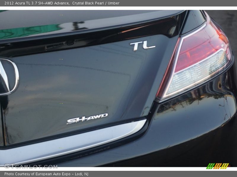 Crystal Black Pearl / Umber 2012 Acura TL 3.7 SH-AWD Advance