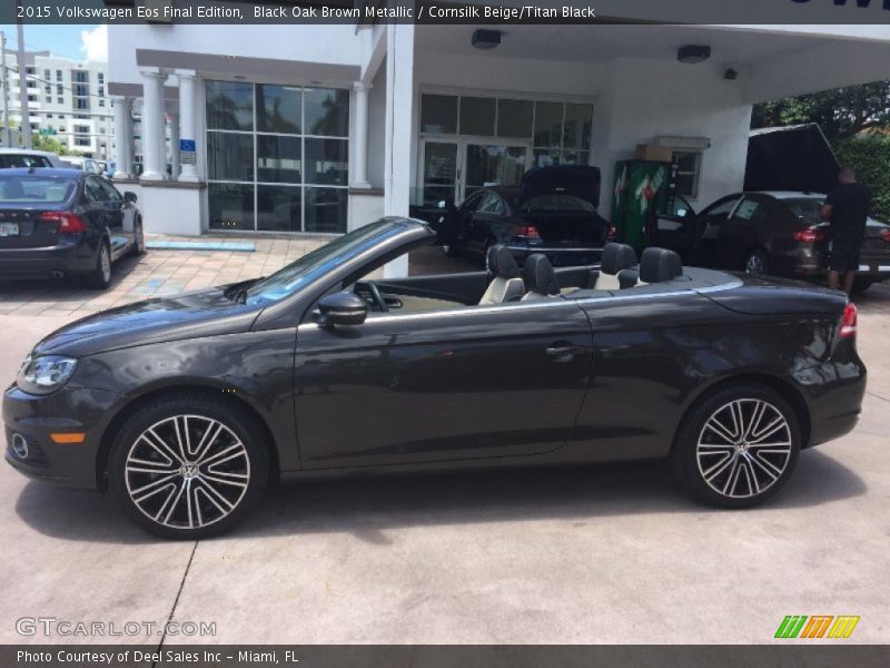 Black Oak Brown Metallic / Cornsilk Beige/Titan Black 2015 Volkswagen Eos Final Edition