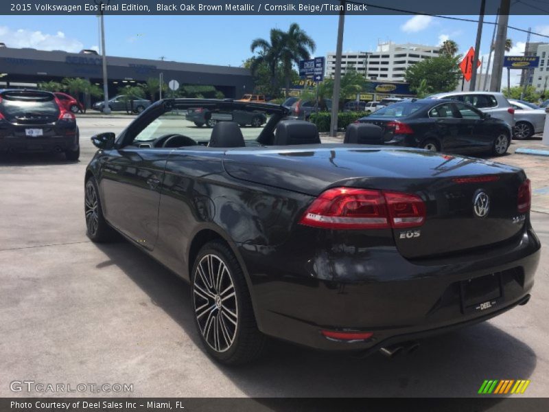 Black Oak Brown Metallic / Cornsilk Beige/Titan Black 2015 Volkswagen Eos Final Edition