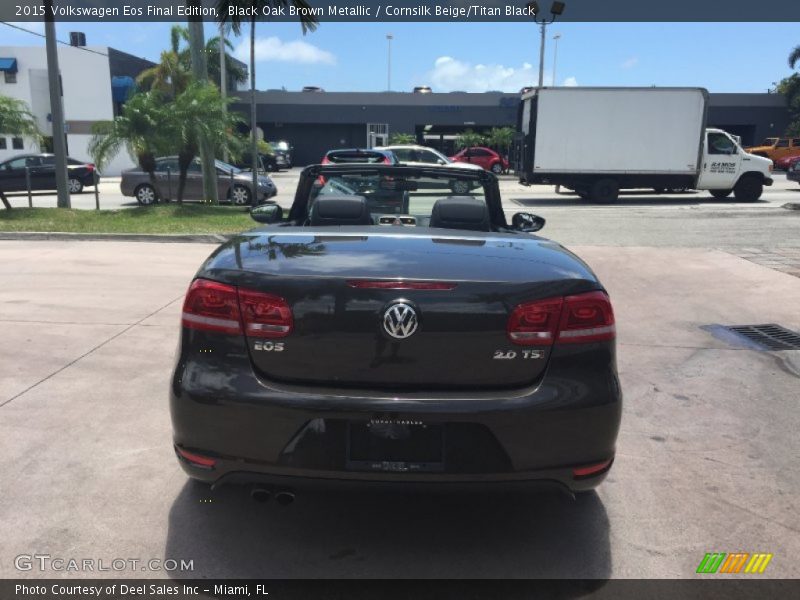 Black Oak Brown Metallic / Cornsilk Beige/Titan Black 2015 Volkswagen Eos Final Edition