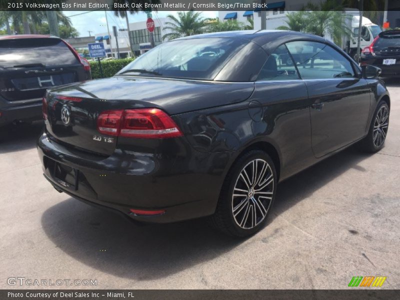 Black Oak Brown Metallic / Cornsilk Beige/Titan Black 2015 Volkswagen Eos Final Edition