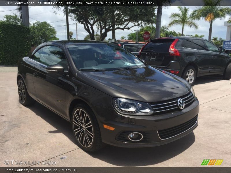 Black Oak Brown Metallic / Cornsilk Beige/Titan Black 2015 Volkswagen Eos Final Edition