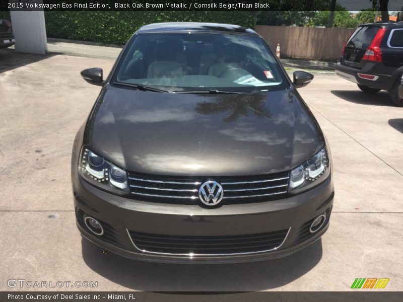 Black Oak Brown Metallic / Cornsilk Beige/Titan Black 2015 Volkswagen Eos Final Edition