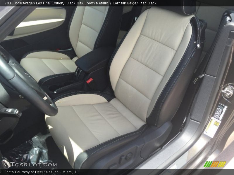 Black Oak Brown Metallic / Cornsilk Beige/Titan Black 2015 Volkswagen Eos Final Edition