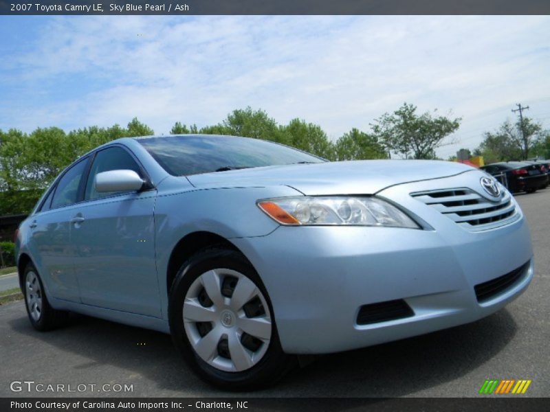 Sky Blue Pearl / Ash 2007 Toyota Camry LE