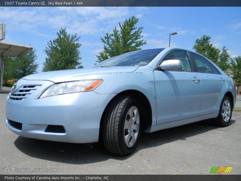 Sky Blue Pearl / Ash 2007 Toyota Camry LE