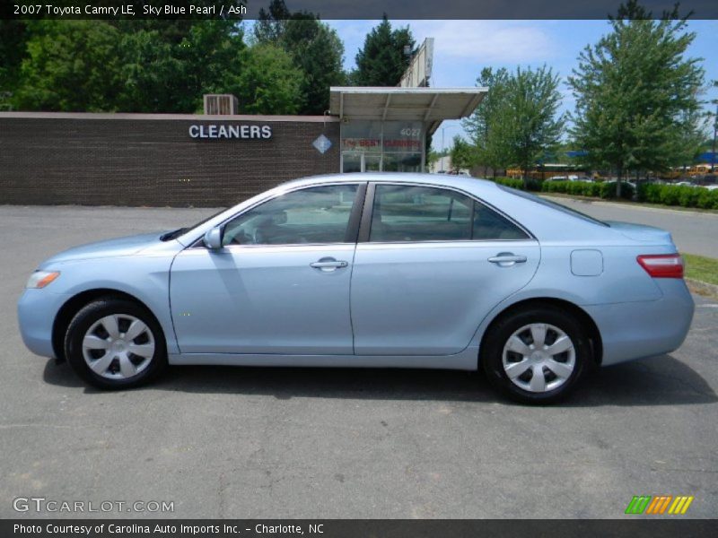 Sky Blue Pearl / Ash 2007 Toyota Camry LE