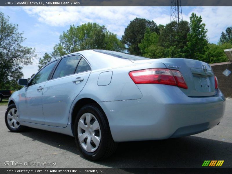 Sky Blue Pearl / Ash 2007 Toyota Camry LE