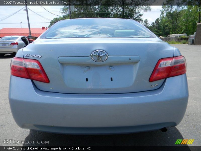 Sky Blue Pearl / Ash 2007 Toyota Camry LE