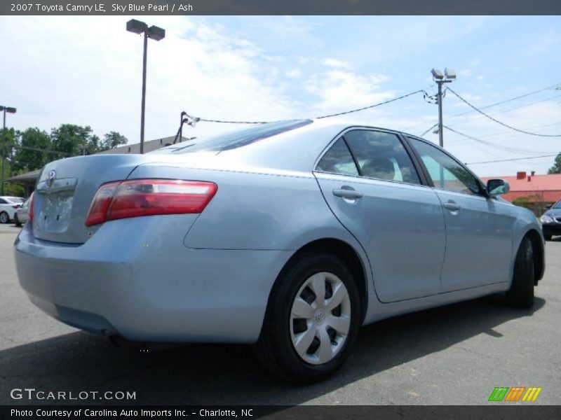 Sky Blue Pearl / Ash 2007 Toyota Camry LE