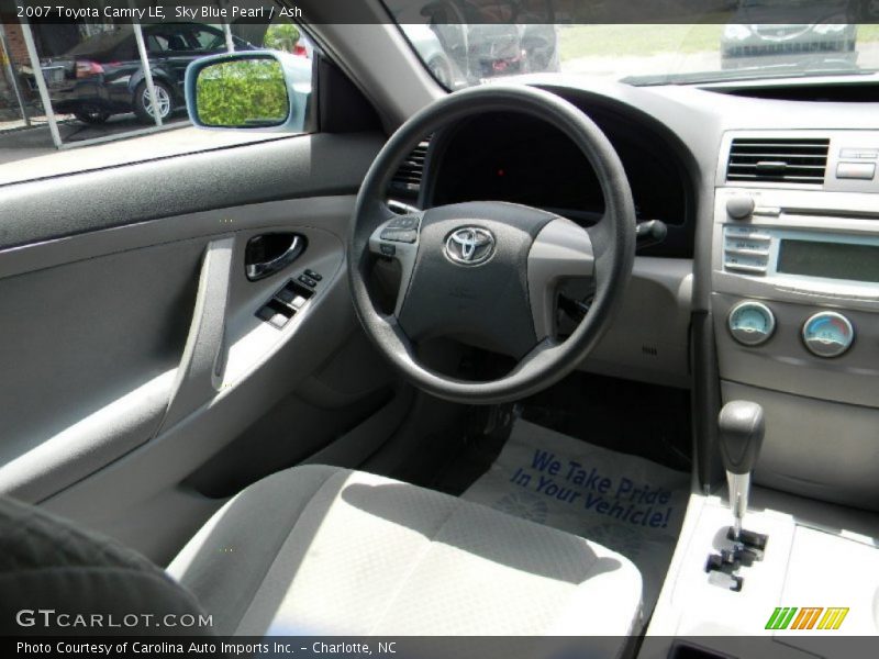 Sky Blue Pearl / Ash 2007 Toyota Camry LE