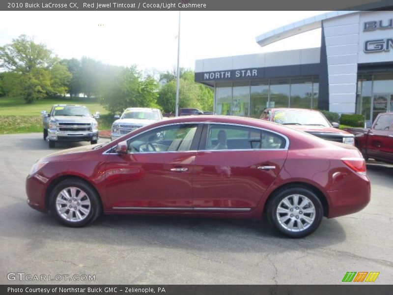 Red Jewel Tintcoat / Cocoa/Light Cashmere 2010 Buick LaCrosse CX