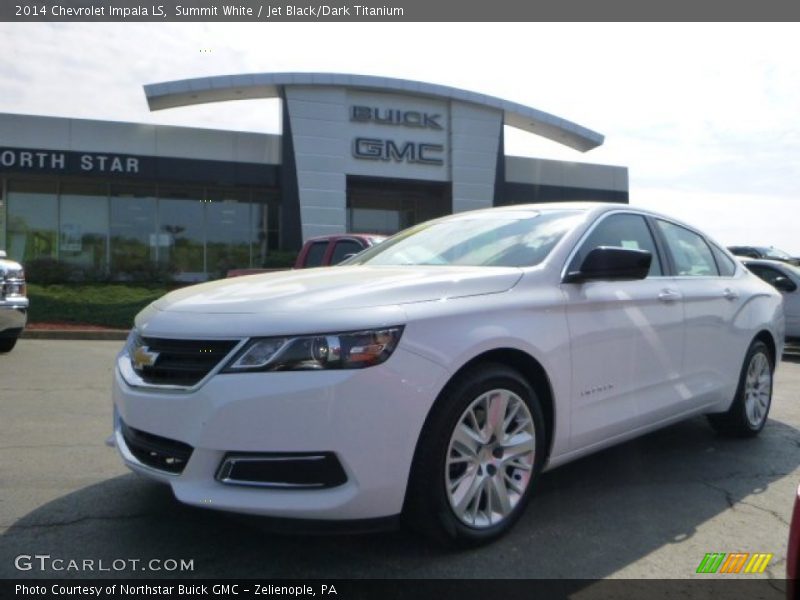 Summit White / Jet Black/Dark Titanium 2014 Chevrolet Impala LS