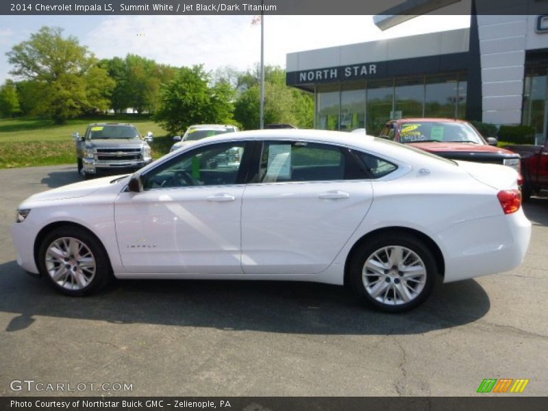 Summit White / Jet Black/Dark Titanium 2014 Chevrolet Impala LS