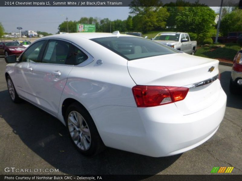 Summit White / Jet Black/Dark Titanium 2014 Chevrolet Impala LS