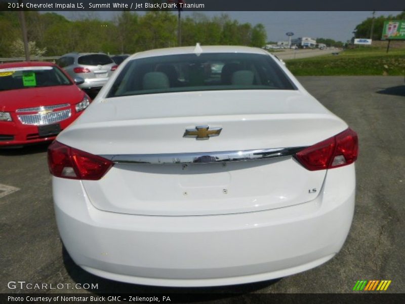 Summit White / Jet Black/Dark Titanium 2014 Chevrolet Impala LS