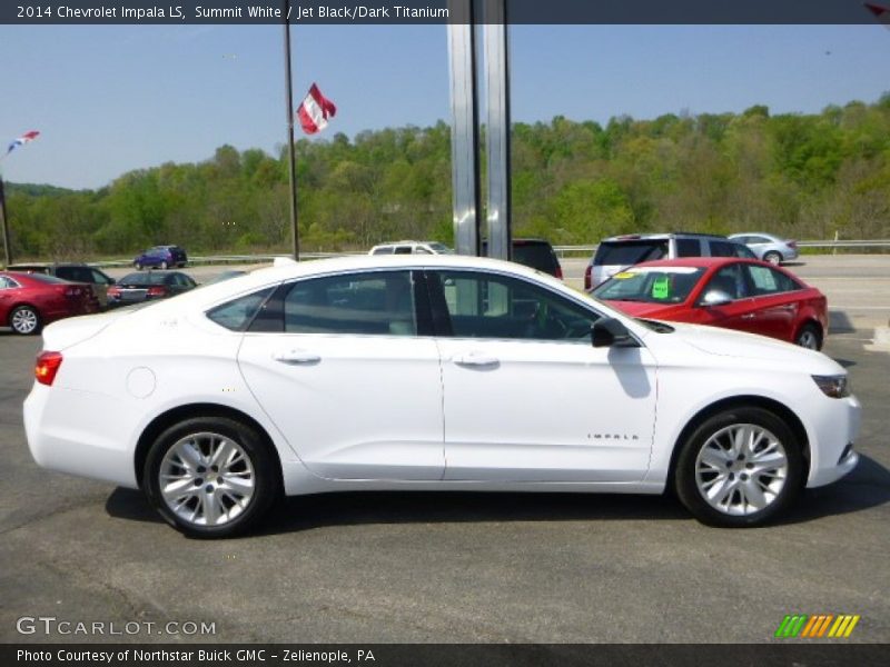Summit White / Jet Black/Dark Titanium 2014 Chevrolet Impala LS