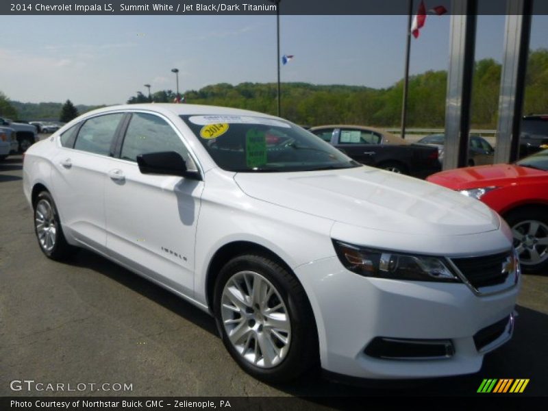 Summit White / Jet Black/Dark Titanium 2014 Chevrolet Impala LS
