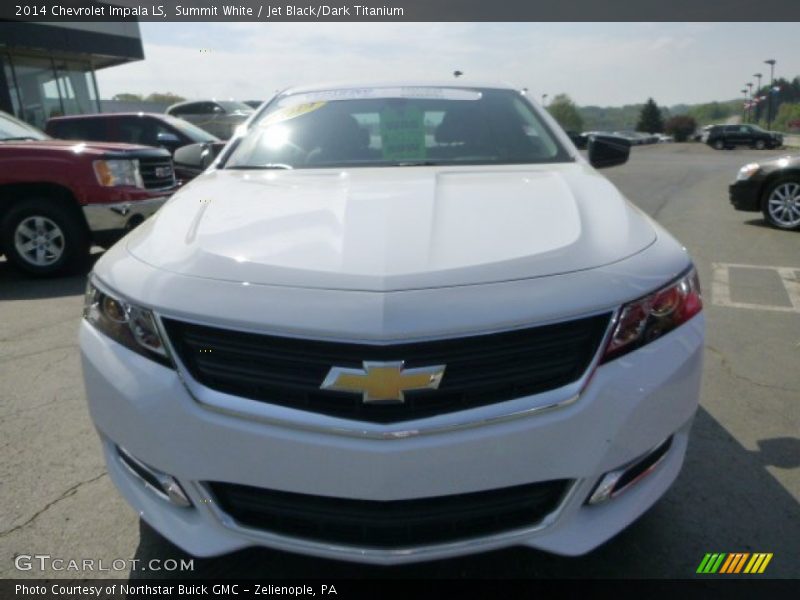 Summit White / Jet Black/Dark Titanium 2014 Chevrolet Impala LS