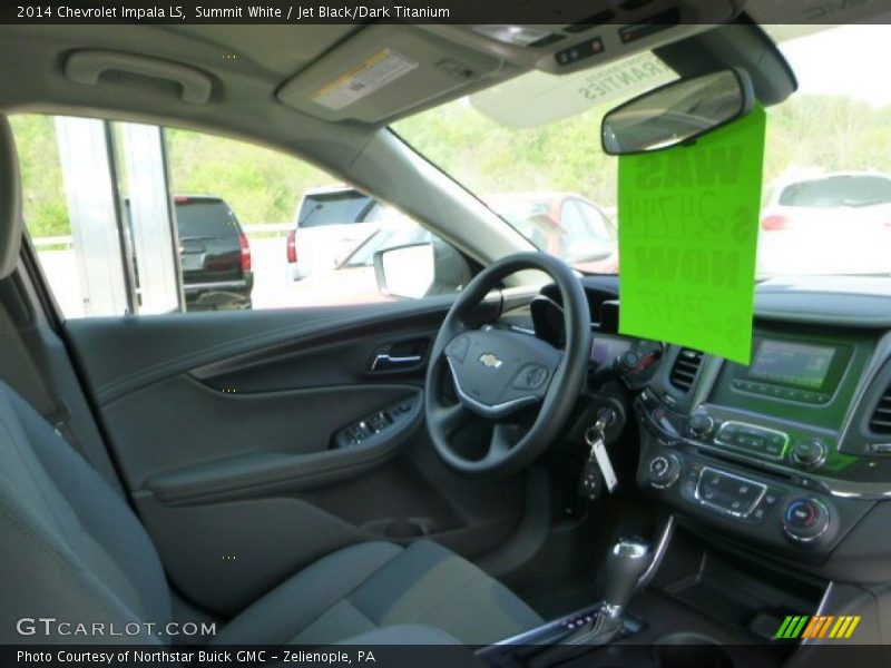 Summit White / Jet Black/Dark Titanium 2014 Chevrolet Impala LS