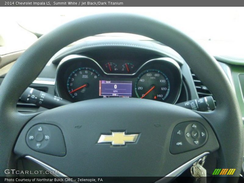 Summit White / Jet Black/Dark Titanium 2014 Chevrolet Impala LS