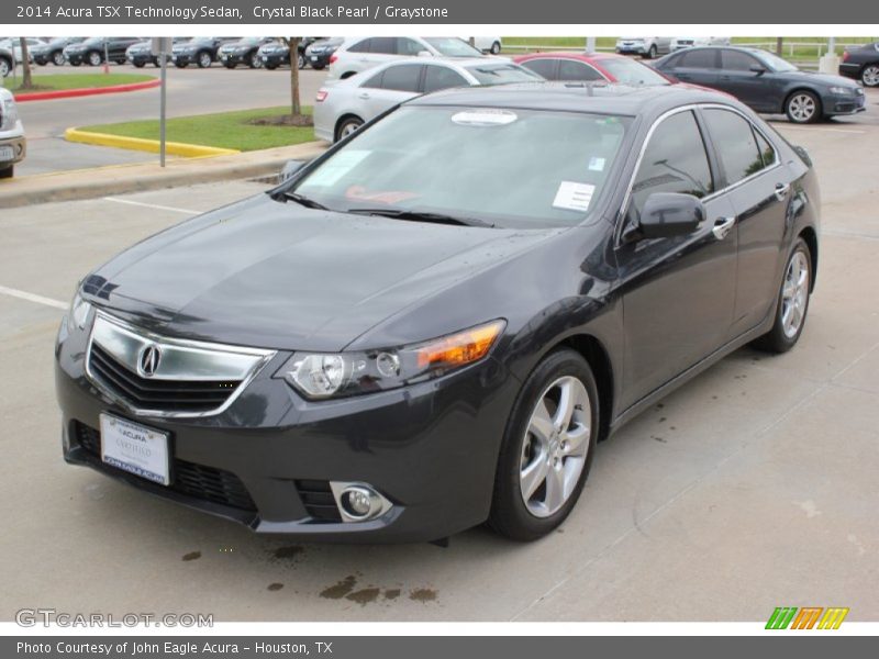 Crystal Black Pearl / Graystone 2014 Acura TSX Technology Sedan