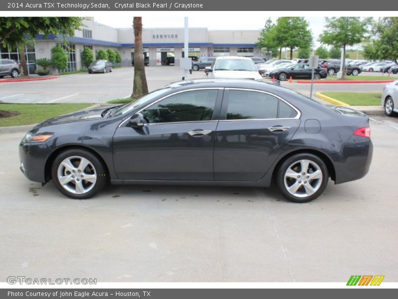 Crystal Black Pearl / Graystone 2014 Acura TSX Technology Sedan
