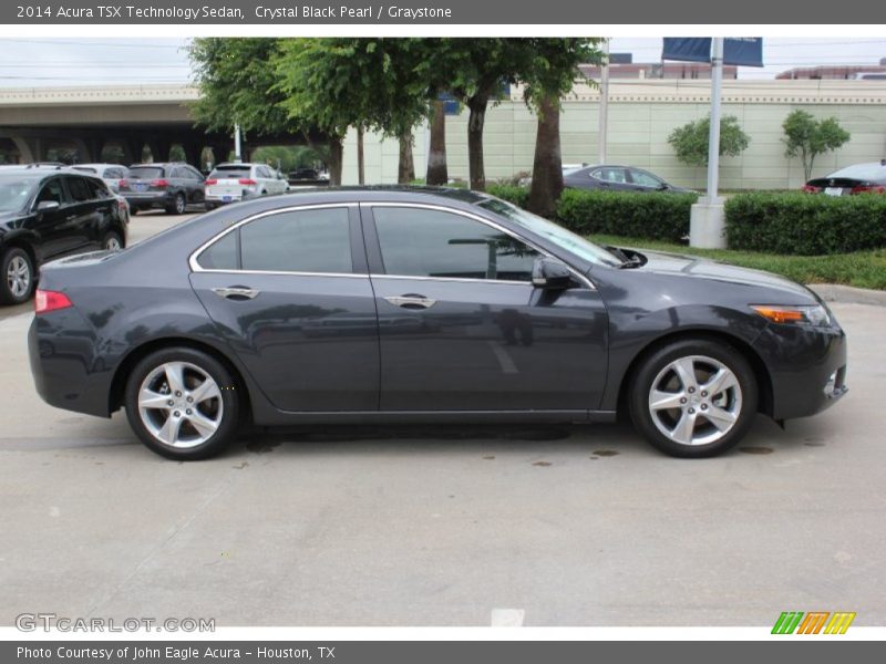 Crystal Black Pearl / Graystone 2014 Acura TSX Technology Sedan