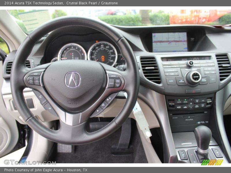 Crystal Black Pearl / Graystone 2014 Acura TSX Technology Sedan
