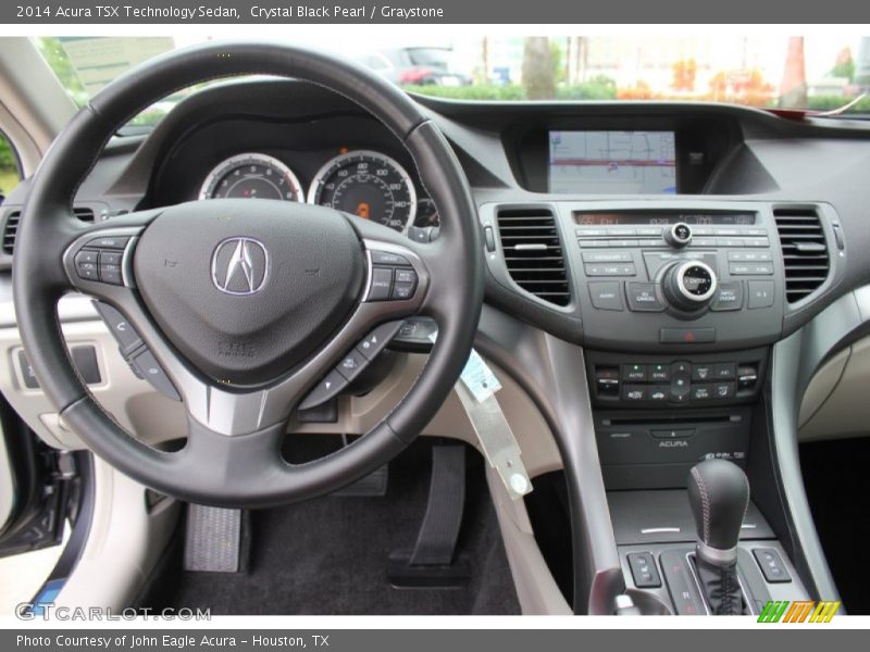 Crystal Black Pearl / Graystone 2014 Acura TSX Technology Sedan